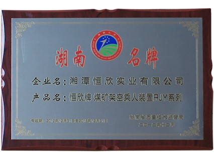 熱烈慶祝公司順利通過湖南名牌復(fù)審，現(xiàn)已授牌